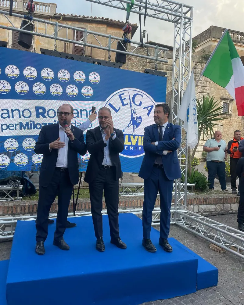 Salvini a Fiano Romano