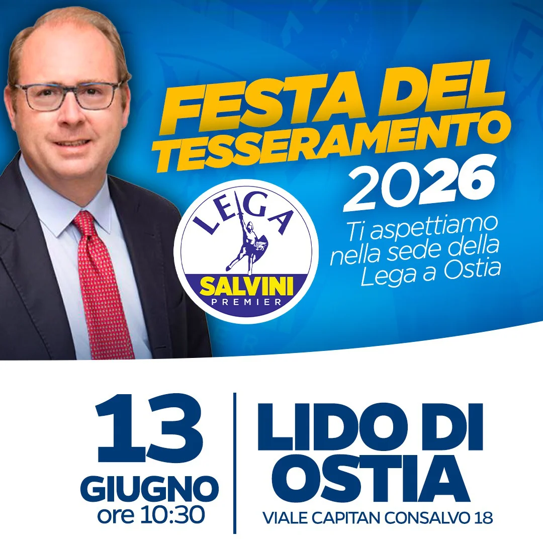 Davide Bordoni - Festa del Tesseramento 2026 a Ostia